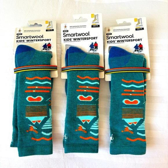 Smartwool Socks Ski Kids - Merino Wool - Picture 1 of 5